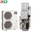 Mitsubishi Ecodan 14kW 1ph R32 Monobloc Air Source Heat Pump with Pre-Plumbed Standard Cylinder PUZ-HWM140VHA(-BS)