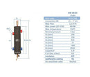 Low Loss Header 40kW 1" Insulated with 4 x 1", Female Threaded Tappings